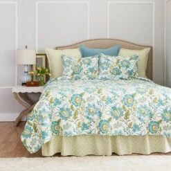 C&F Home Adrienne Meadow Cotton Euro Sham - Machine Washable -C&F Home GUEST 01d92e93 b1e1 4182 9699 f3b05dd3688d