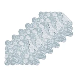 C&F Home Seafoam Reef Scalloped Placemats Set Of 6 Nautical Design Coral, 13" X 19" -C&F Home GUEST 0369a095 63a2 4e47 9135 5732122fe4f5
