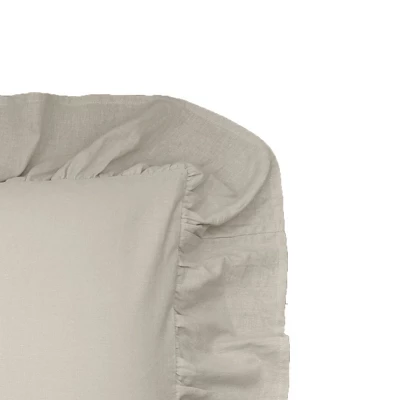 C&F Home Ruffled Euro Sham Natural 3 C&F Home Ruffled Euro Sham Natural