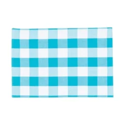 C&F Home Franklin Buffalo Check Plaid Woven Turquoise Placemats Set Of 4, 13" X 19" -C&F Home GUEST 051bfe42 fd2b 4bf9 abc8 885825c7c065