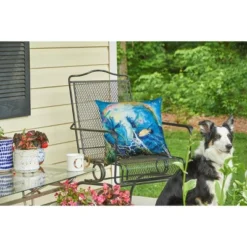 C&F Home 18" X 18" Manatee Barrier Reef Coastal Indoor/Outdoor Throw Pillow