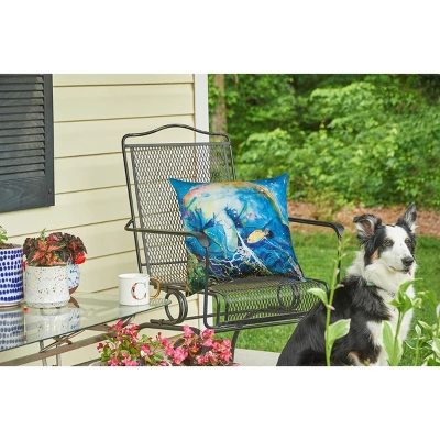 C&F Home 18" X 18" Manatee Barrier Reef Coastal Indoor/Outdoor Throw Pillow 3 C&F Home 18" X 18" Manatee Barrier Reef Coastal Indoor/Outdoor Throw Pillow