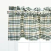 C&F Home Simmons Plaid White Valance Collection