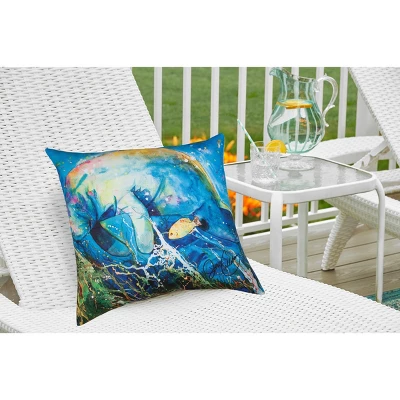 C&F Home 18" X 18" Manatee Barrier Reef Coastal Indoor/Outdoor Throw Pillow 5 C&F Home 18" X 18" Manatee Barrier Reef Coastal Indoor/Outdoor Throw Pillow - Image 3