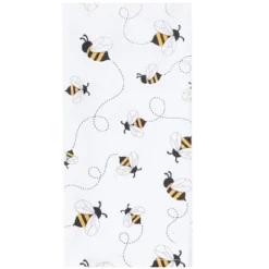 C&F Home Honey Bee Yellow & Black Plaid Pattern Spring Summer Cotton Kitchen Dishtowels Set Of 2