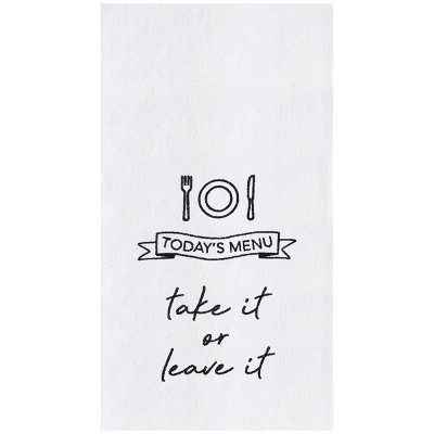 C&F Home 27" X 18" Today's Menu Kitchen Embroidered Hand Towel 5 C&F Home 27" X 18" Today's Menu Kitchen Embroidered Hand Towel - Image 3