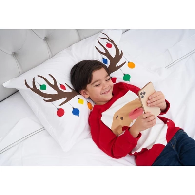 C&F Home 20" X 30" Reindeer Ornament Christmas Holiday Pillowcase 3 C&F Home 20" X 30" Reindeer Ornament Christmas Holiday Pillowcase