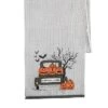 C&F Home Bats & Jack-O-Lantern Pumpkins "Happy Halloween" Cotton Table Runner 13" X 72"