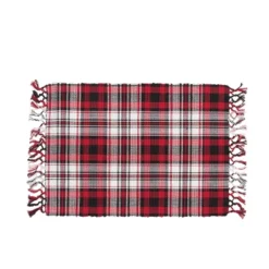C&F Home Fireside Classic Red & Black Plaid 100% Cotton Set Of 6 Placemats 13" X 19" -C&F Home GUEST 100a93ce 05fe 42a7 bafe e8614c7940f3
