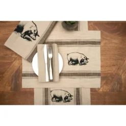C&F Home Pig Feed Sack Table Runner 13" X 72"