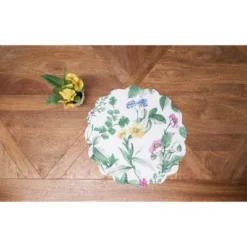C&F Home Marcy Blooms Round Placemats Set Of 6 Floral Design All Seasons Dining, 17" -C&F Home GUEST 10ffd8c1 980c 4c8c bc53 b8f86f9faa3c