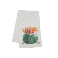 C&F Home Harvest Teal Pumpkin Floral Flower Leaves Cloth Dishtowel -C&F Home GUEST 147ada42 5c4b 4677 8b58 5a6e495399ef