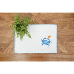 C&F Home Crab Felt Placemats Set Of 6