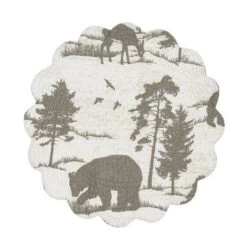 C&F Home Henderson Hideaway Round Woven Reversible Rustic Winter Wilderness Placemats Set Of 6, 17" 12 C&F Home Henderson Hideaway Round Woven Reversible Rustic Winter Wilderness Placemats Set Of 6, 17" -C&F Home GUEST 17e27d10 47ca 4a16 b981 533c3fc29be9