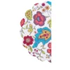C&F Home Teagan Floral Cotton Quilted Round Placemats Set Of 6 - Vibrant Reversible, 17"