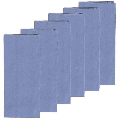 C&F Home Solid Periwinkle Cotton Reversible Napkin Set Of 6 3 C&F Home Solid Periwinkle Cotton Reversible Napkin Set Of 6