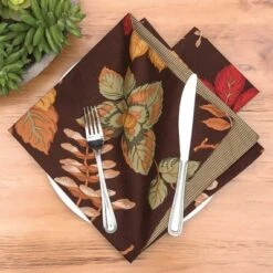 C&F Home Amison Fall Leaves 100% Cotton Single Cloth Napkin