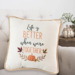 C&F Home 10" X 10" Life Is Better When We're Together Harvest Embroidered Fall Throw Pillow -C&F Home GUEST 1c20732e 789e 4ea0 bb14 4b1886907116