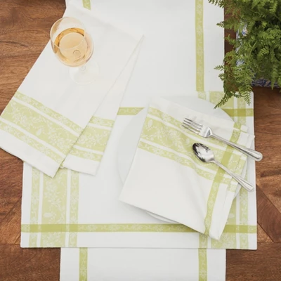 C&F Home Rose Trellis Jacquard Peridot Napkin Set Of 6 5 C&F Home Rose Trellis Jacquard Peridot Napkin Set Of 6 - Image 3