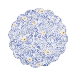C&F Home Lovely Blues Scalloped Round Placemats Set Of 6 Floral Design All Seasons, 17" 12 C&F Home Lovely Blues Scalloped Round Placemats Set Of 6 Floral Design All Seasons, 17" -C&F Home GUEST 1dd4ddf2 4591 4d7f 94af 599454a2c673 1