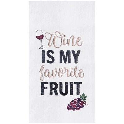 C&F Home Favorite Fruit Embroidered Cotton Flour Sack Kitchen Towel 5 C&F Home Favorite Fruit Embroidered Cotton Flour Sack Kitchen Towel - Image 3