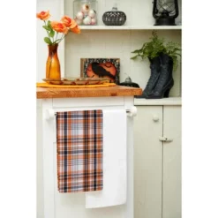 C&F Home Zelda Orange And Black Plaid Halloween Kitchen Towel -C&F Home GUEST 1f2e0e84 0750 4e02 8bda e36394f5d307