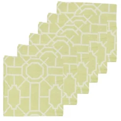 C&F Home Trellis Peridot Cotton Napkin Set Of 6