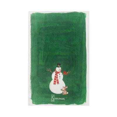 C&F Home Snowman Alphabet Printed Kitchen Towel 6 C&F Home Snowman Alphabet Printed Kitchen Towel - Image 4