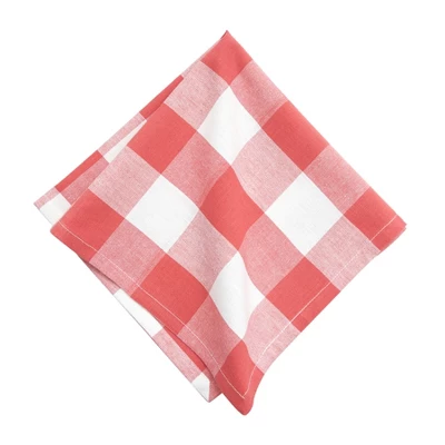 C&F Home Franklin Coral Gingham Check Napkin, Set Of 6 5 C&F Home Franklin Coral Gingham Check Napkin, Set Of 6 - Image 3