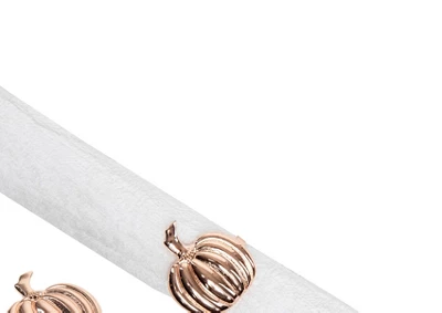 C&F Home Copper Pumpkin Napkin Rings Set Of 4 3 C&F Home Copper Pumpkin Napkin Rings Set Of 4