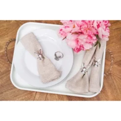 C&F Home Silver Bunny Head Napkin Rings Set Of 4 -C&F Home GUEST 22a1f564 76c0 4009 8681 0f5b2be9e98b