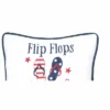 C&F Home Flip Flops Fireworks 4th Of July Patriotic Embroidered Square Accent Small Petite Throw Pillow, 10" X 10" -C&F Home GUEST 22f138ec 6a9b 4686 973b 58a224c06f4d