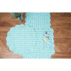 C&F Home Surfside Sound Scalloped Placemats Set Of 6 Nautical Design Beach, 13" X 19" -C&F Home GUEST 235b8288 a3c1 42ad 99c4 5bd3227d5fa6 1