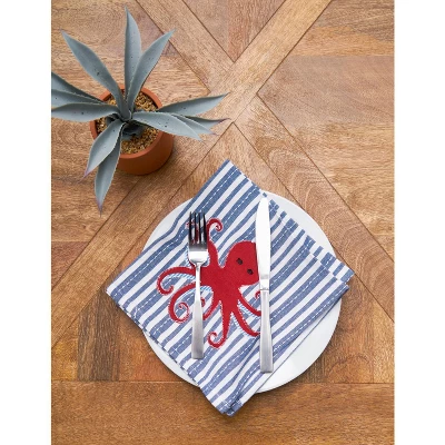 C&F Home Octopus Stripe Napkin Set Of 6 4 C&F Home Octopus Stripe Napkin Set Of 6 - Image 2