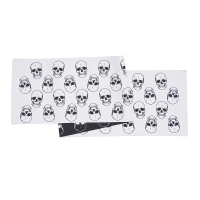 C&F Home Skeleton Skulls Pattern Halloween Reversible Decorative Table Runner 14" X 72" 3 C&F Home Skeleton Skulls Pattern Halloween Reversible Decorative Table Runner 14" X 72"