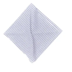 C&F Home Navy Pin Stripe Square 100% Cotton Handwoven Cloth Napkins Set Of 6 -C&F Home GUEST 2842c8bb 1b45 46e1 a187 2b207764c370