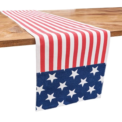 C&F Home Stars And Stripes 4th Of July Patriotic Cotton Table Runner 13" X 72" 3 C&F Home Stars And Stripes 4th Of July Patriotic Cotton Table Runner 13" X 72"