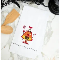 C&F Home Candy Corn Devil Halloween Guest Towel