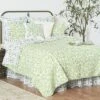 C&F Home 20" X 26" Boxwood Abbey Green Garden Cotton Standard Sham - Machine Washable