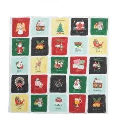 C&F Home Alphabet Grid Printed Napkin Set Of 6