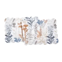 C&F Home Lina Watercolor Theme Floral Flowers & Leaves Decorative Cotton Kitchen Table Runner 14" X 51" -C&F Home GUEST 2cde3eb9 01ed 4641 8a3e 9b21461833db