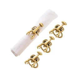 C&F Home Gold Lobster Napkin Rings, Set Of 4 -C&F Home GUEST 2e6c2c30 1ebd 434d 86d4 7cb91c312fc5