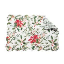 C&F Home Silvia Poinsettia Placemat