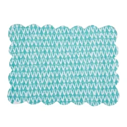 C&F Home Surfside Sound Scalloped Placemats Set Of 6 Nautical Design Beach, 13" X 19" -C&F Home GUEST 2ed1bf2f 0dab 4bae 9ae1 1f2523d365d0