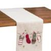 C&F Home Christmas Holiday Flip Flop Theme Off White Embroidered Cotton Christmas Table Runner 14" X 68" -C&F Home GUEST 2ee445af fb02 46b9 b8f1 67245dd8cede