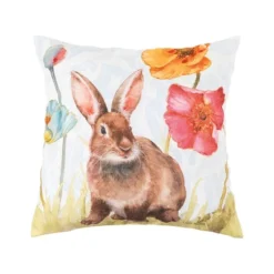 C&F Home 18" X 18" Sitting Bunny Easter Indoor/Outdoor Throw Pillow -C&F Home GUEST 3296663a a89e 4425 98f7 602077128774
