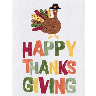 C&F Home "Happy Thanksgiving" Turkey Cotton Flour Sack Kitchen Dishtowel 4 C&F Home "Happy Thanksgiving" Turkey Cotton Flour Sack Kitchen Dishtowel - Image 2