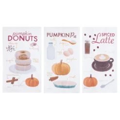 C&F Home Pumpkin Donuts, Pie & Spiced Latte 100% Cotton Flour Sack Dishtowels Set Of 3 -C&F Home GUEST 33d1c96d f645 48c1 aaa9 9e27508e01e3