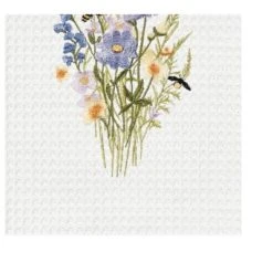 C&F Home Honey Bee And Blue Floral Flowers Spring Dishtowel Home Kitchen Drying Dish Towel All Seasons Summer Decor Decoration -C&F Home GUEST 33dc303d 8d00 4469 82fc b4cff0382d36