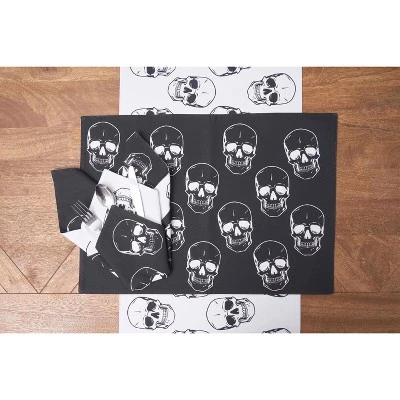 C&F Home Skeleton Skulls Pattern Halloween Reversible Decorative Table Runner 14" X 72" 7 C&F Home Skeleton Skulls Pattern Halloween Reversible Decorative Table Runner 14" X 72" - Image 5